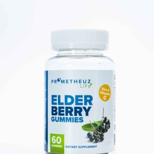 Elderberry Gummies with Vitamin C and Zinc - 60 Gummies