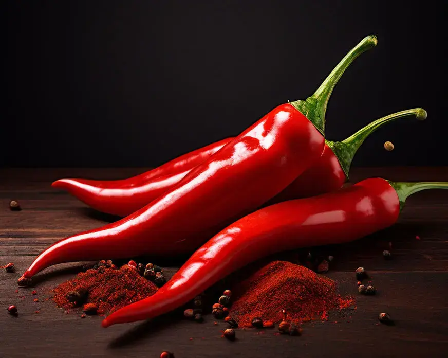 create a real image of cayenne pepper 694258715